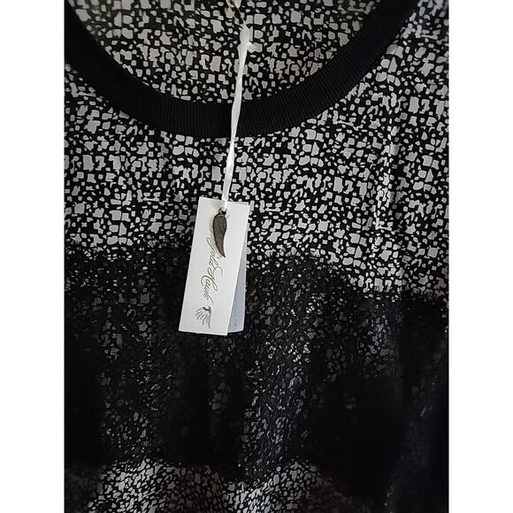 Gold Hawk Womens Silk Lace Long Sleeve Blouse Top Large NWT A116 excellent New - Picture 3 of 5